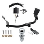 Reese Trailer Tow Hitch For 19-24 Acura RDX With +12V Power Provision Complete Package w/ Wiring Draw Bar and 1-7/8" Ball