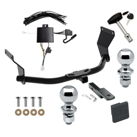 Reese Trailer Tow Hitch For 19-24 Acura RDX With +12V Power Provision Deluxe Package Wiring 2" and 1-7/8" Ball and Lock