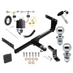 Reese Trailer Tow Hitch For 21-24 Nissan Rogue Deluxe Package Wiring 2" and 1-7/8" Ball and Lock