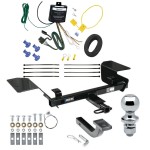 Reese Trailer Tow Hitch For 14-16 Chevy Impala Limited Complete Package w/ Wiring Draw Bar and 1-7/8" Ball