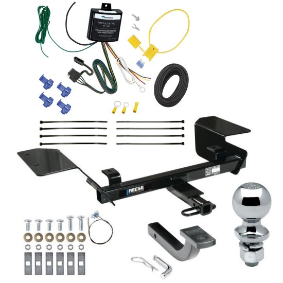 Reese Trailer Tow Hitch For 14-16 Chevy Impala Limited Complete Package w/ Wiring Draw Bar Kit and 2" Ball