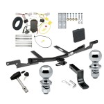 Reese Trailer Tow Hitch For 07-12 Lexus ES350 Deluxe Package Wiring 2" and 1-7/8" Ball and Lock