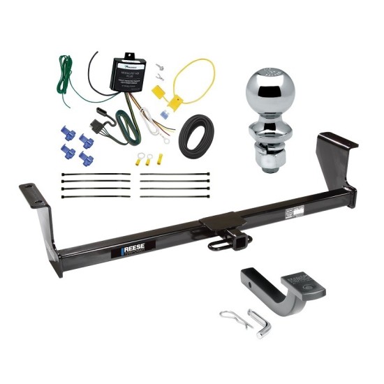 Reese Trailer Tow Hitch For 01-09 Volvo S60 01-07 V70 03-07 XC70 Complete Package w/ Wiring Draw Bar Kit and 2" Ball