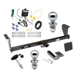 Reese Trailer Tow Hitch For 01-09 Volvo S60 01-07 V70 03-07 XC70 Deluxe Package Wiring 2" and 1-7/8" Ball and Lock