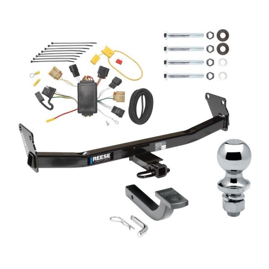 Reese Trailer Tow Hitch For 07-10 Jeep Compass 07 Patriot Complete Package w/ Wiring Draw Bar and 1-7/8" Ball