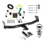 Reese Trailer Tow Hitch For 08-17 Jeep Patriot Complete Package w/ Wiring Draw Bar Kit and 2" Ball