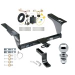 Reese Trailer Tow Hitch For 15-19 Subaru Legacy Sedan Complete Package w/ Wiring Draw Bar Kit and 2" Ball
