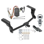 Reese Trailer Tow Hitch For 16-24 Subaru Crosstrek Except Hybrid Complete Package w/ Wiring Draw Bar and 1-7/8" Ball