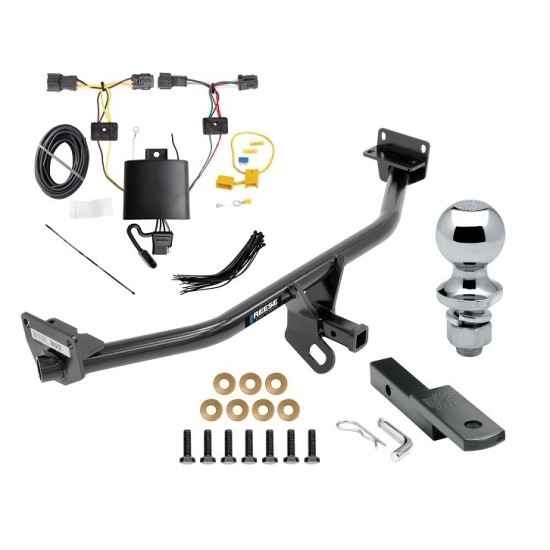 Reese Trailer Tow Hitch For 19-21 Hyundai Tucson Except Night Edition Complete Package w/ Wiring Draw Bar and 1-7/8" Ball