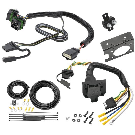 Trailer Hitch 7 Way RV Wiring Kit For 18-23 Chevy Equinox GMC Terrain Plug & Play Prong Pin Brake Control Ready