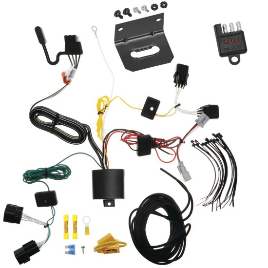 Trailer Wiring and Bracket w/ Light Tester For 22-23 Hyundai Kona Plug & Play 4-Flat Harness