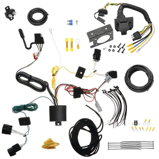 Trailer Hitch 7 Way RV Wiring Kit For 22-23 Hyundai Kona Plug Prong Pin Brake Control Ready