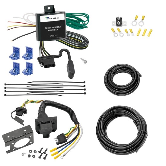 Trailer Hitch 7 Way RV Wiring Kit For 07-10 Scion tC Plug Prong Pin Brake Control Ready