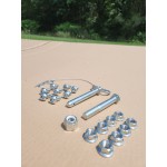 Fulton 2" x 3" Bolt-On Trailer Hinge Kit Fold-Away Coupler 5,000 lbs Tongue Frame