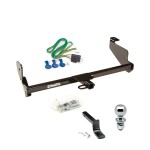 Trailer Tow Hitch For 00-07 Ford Focus ZX5 Complete Package w/ Wiring Draw Bar and 2" Ball