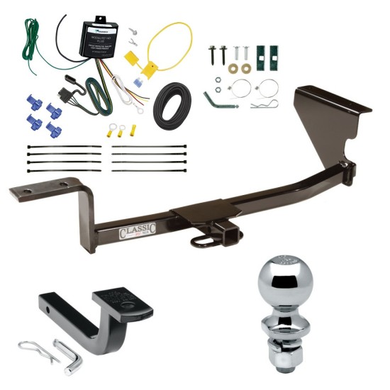 Trailer Tow Hitch For 06-10 Volkswagen Passat Sedan Except 4 Motion Complete Package w/ Wiring Draw Bar and 1-7/8" Ball