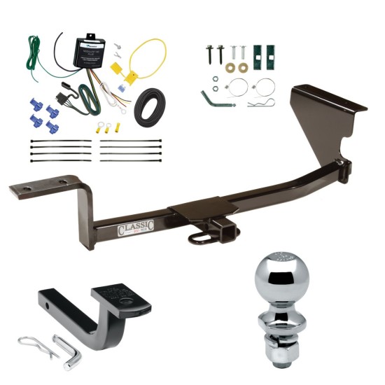 Trailer Tow Hitch For 06-10 Volkswagen Passat Sedan Except 4 Motion Complete Package w/ Wiring Draw Bar and 2" Ball