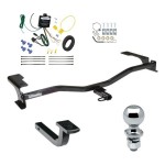 Trailer Tow Hitch For 10-12 Lincoln MKZ Complete Package w/ Wiring Draw Bar and 1-7/8" Ball