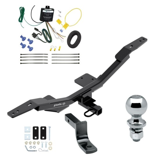 Trailer Tow Hitch For 09-23 Audi A4 4 Dr. Sedan Complete Package w/ Wiring Draw Bar and 2" Ball