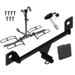 Trailer Tow Hitch For 19-23 Volkswagen Jetta Platform Style 2 Bike Rack w/ Hitch Lock and Cover