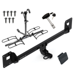 Trailer Tow Hitch For 18-23 Volkswagen GTI 18-19 VW e-Golf Platform Style 2 Bike Rack w/ Hitch Lock and Cover