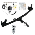 Trailer Tow Hitch For 21-23 KIA Rio 5 Dr. Complete Package w/ Wiring Draw Bar and 1-7/8" Ball