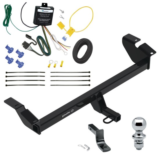 Trailer Tow Hitch For 23-24 Toyota Crown Complete Package w/ Wiring Draw Bar and 1-7/8" Ball