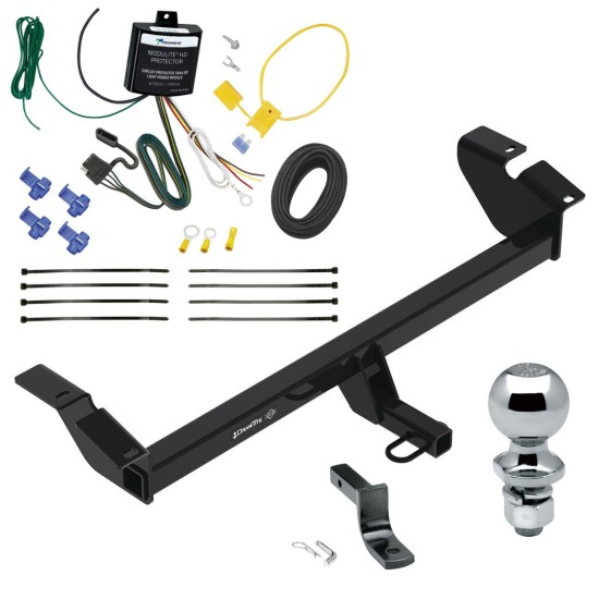 Trailer Tow Hitch For 23-24 Toyota Crown Complete Package w/ Wiring Draw Bar and 2" Ball