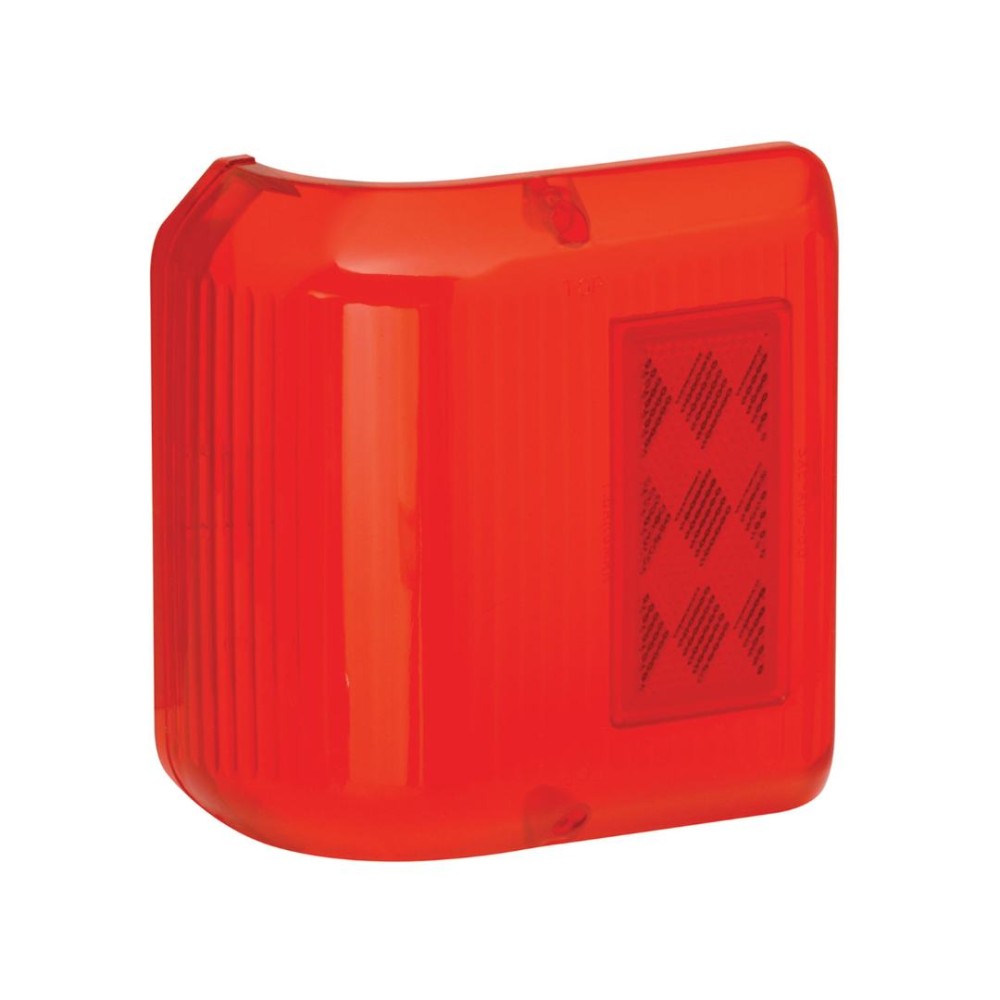 Bargman Trailer Side Marker Clearance Light Lens 86 Series Wrap-Around Red