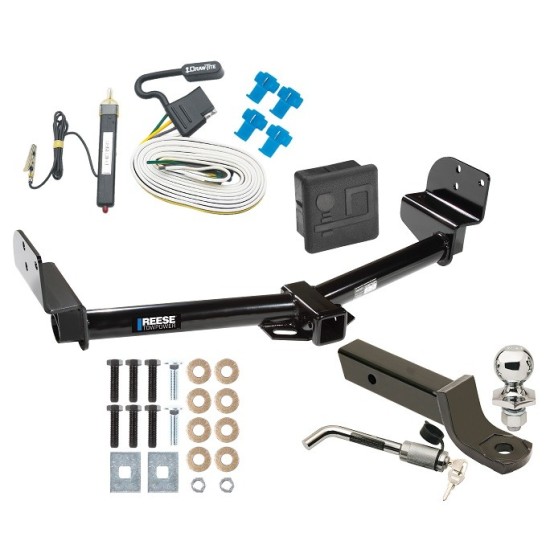 Reese Trailer Tow Hitch For 04-05 Ford Explorer 4 Dr. Mountaineer 05 Lincoln Aviator Deluxe Package Wiring 2" Ball Mount and Lock