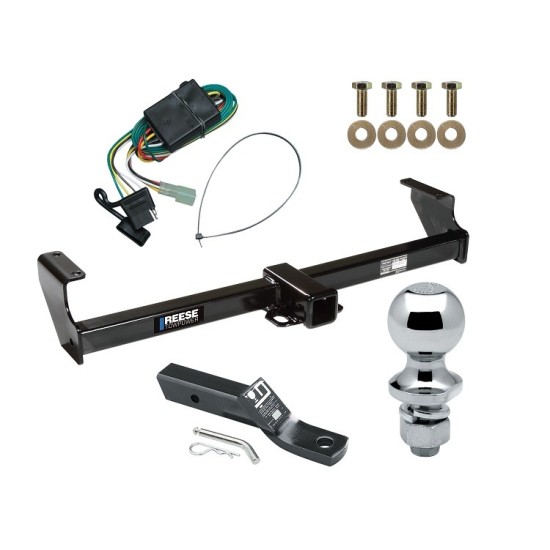 Reese Trailer Tow Hitch For 99-05 Suzuki Grand Vitara Chevy Tracker 01-06 XL-7 Complete Package w/ Wiring and 1-7/8" Ball