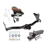 Reese Trailer Tow Hitch For 98-04 Isuzu Rodeo 98-02 Honda Passport w/Under Vehicle Spare w/ Wiring and 2" Ball