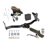 Reese Trailer Tow Hitch For 98-04 Isuzu Rodeo 98-02 Honda Passport w/Under Vehicle Spare Deluxe Package Wiring 2" Ball Mount and Lock