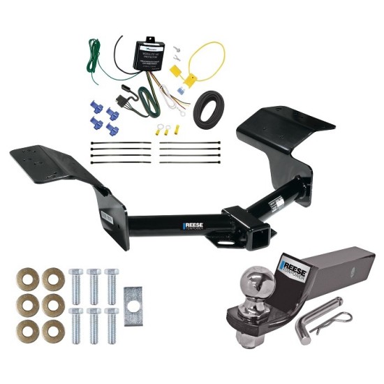 Reese Trailer Tow Hitch For 04-09 Cadillac SRX w/o Sport Package Fascia Complete Package w/ Wiring and 2" Ball