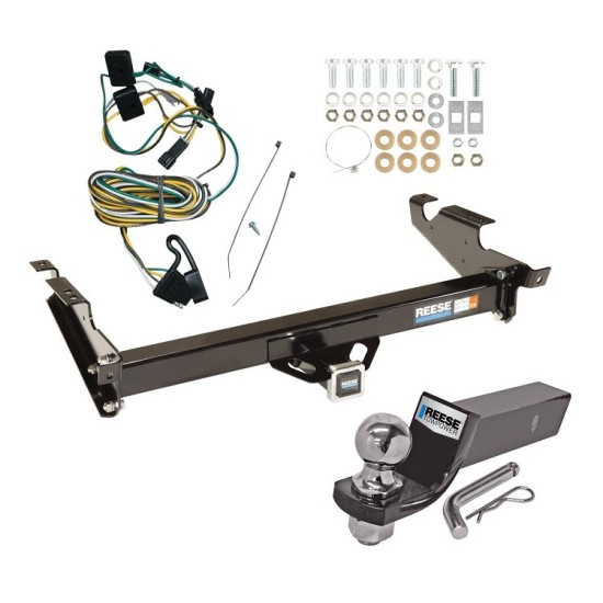 Reese Trailer Tow Hitch For 87-95 Chevy GMC G10 G20 G30 G1500 G2500 G3500 Complete Package w/ Wiring and 2" Ball