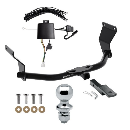 Trailer Tow Hitch For 19-25 Acura RDX With +12V Power Provision Complete Package w/ Wiring Draw Bar and 1-7/8" Ball