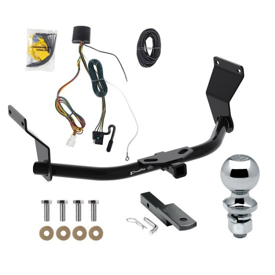 Trailer Tow Hitch For 19-25 Acura RDX Without +12V Power Provision Complete Package w/ Wiring Draw Bar Kit and 2" Ball