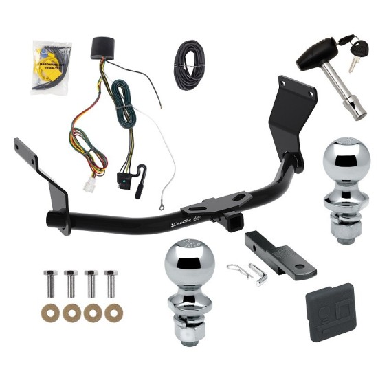 Trailer Tow Hitch For 19-25 Acura RDX Without +12V Power Provision Deluxe Package Wiring 2" and 1-7/8" Ball and Lock