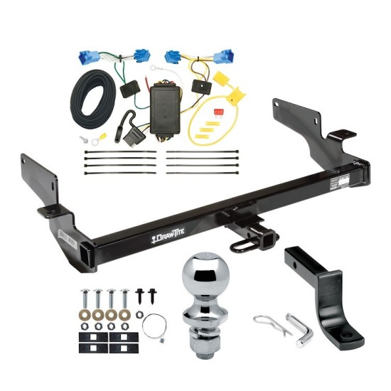 Trailer Tow Hitch For 06-11 Cadillac DTS Complete Package w/ Wiring Draw Bar and 1-7/8" Ball