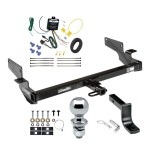 Trailer Tow Hitch For 00-05 Cadillac DeVille 06-11 DTS Complete Package w/ Wiring Draw Bar Kit and 2" Ball