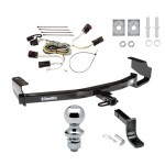 Trailer Tow Hitch For 04-07 Chrysler Dodge Town & Country Grand Caravan Except w/Stow & Go Seats Complete Package w/ Wiring Draw Bar and 1-7/8" Ball