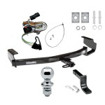 Trailer Tow Hitch For 01-03 Chrysler Town & Country Voyager Dodge Grand Caravan Complete Package w/ Wiring Draw Bar and 1-7/8" Ball