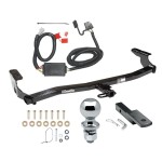 Trailer Tow Hitch For 98-08 Subaru Forester Class 2 Complete Package w/ Wiring Draw Bar Kit and 2" Ball