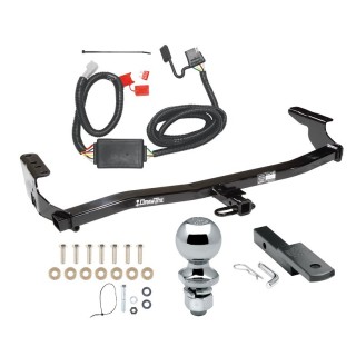 Trailer Tow Hitch For 98-08 Subaru Forester Class 2 Complete Package w/ Wiring Draw Bar Kit and 2" Ball