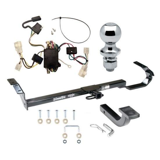 Trailer Tow Hitch For 02-06 Toyota Camry 4 Dr. Sedan Complete Package w/ Wiring Draw Bar and 1-7/8" Ball