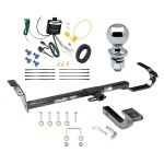 Trailer Tow Hitch For 97-06 Lexus ES300 ES330 4 Dr. 92-96 Toyota Camry Complete Package w/ Wiring Draw Bar Kit and 2" Ball