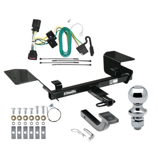 Trailer Tow Hitch For 06-13 Chevrolet Impala Complete Package w/ Wiring Draw Bar and 1-7/8" Ball