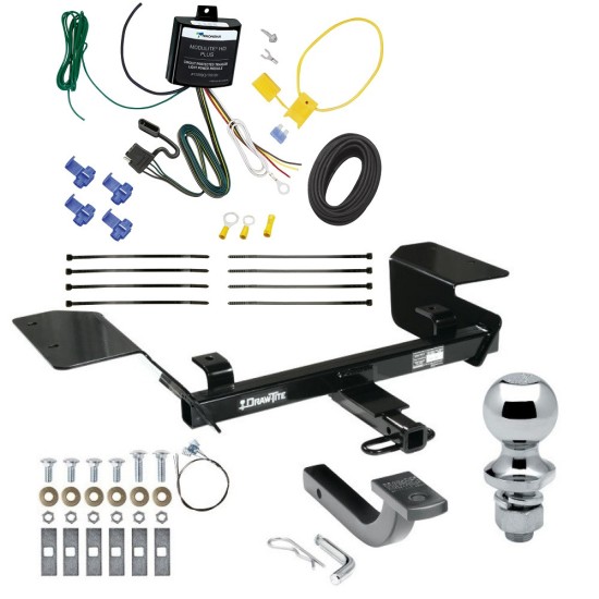 Trailer Tow Hitch For 14-16 Chevy Impala Limited Complete Package w/ Wiring Draw Bar and 1-7/8" Ball