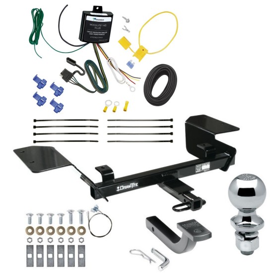 Trailer Tow Hitch For 14-16 Chevy Impala Limited Complete Package w/ Wiring Draw Bar Kit and 2" Ball