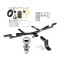 Trailer Tow Hitch For 07-12 Lexus ES350 Complete Package w/ Wiring Draw Bar Kit and 2" Ball